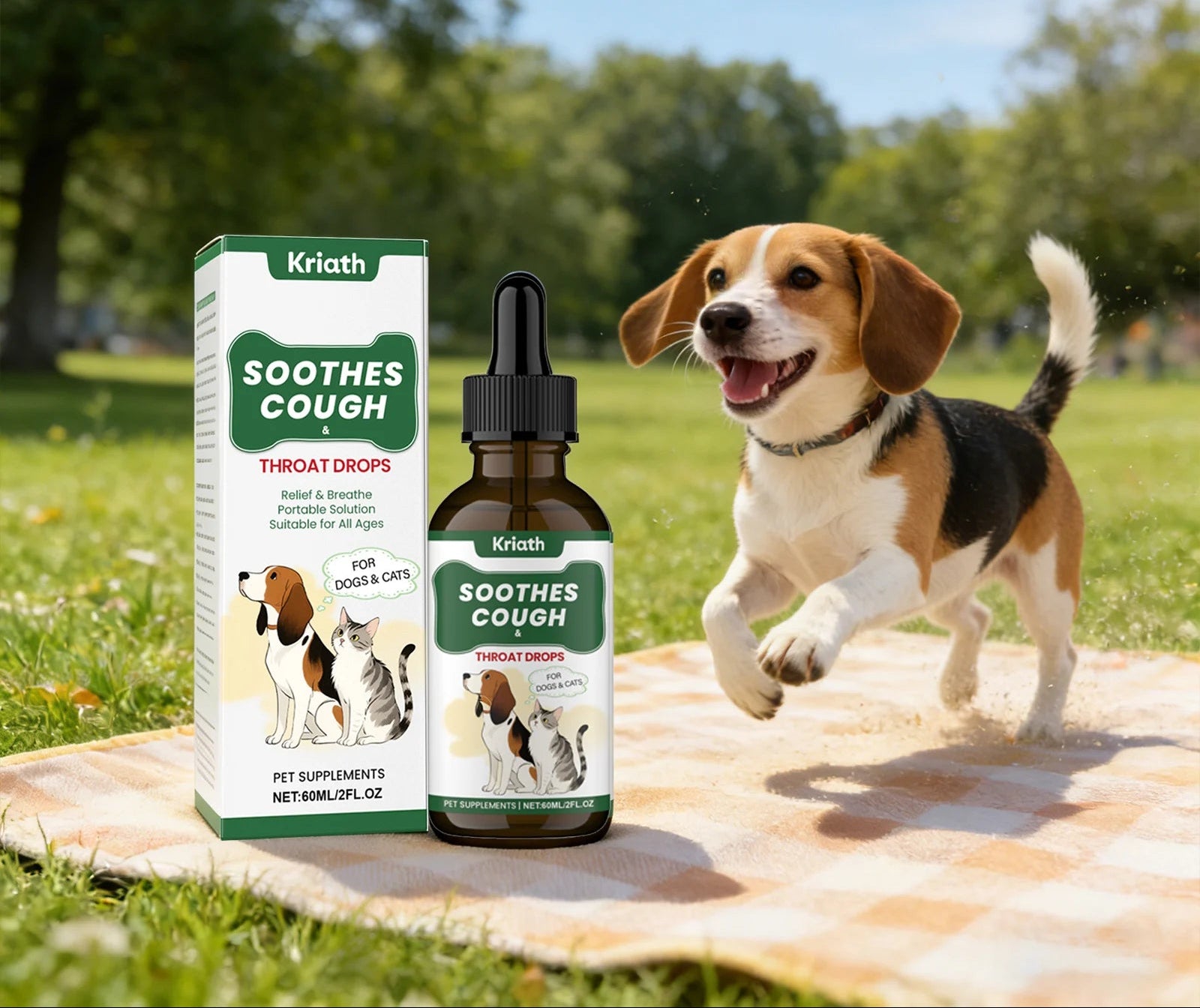 Herbal Throat Support Liquid for Dogs