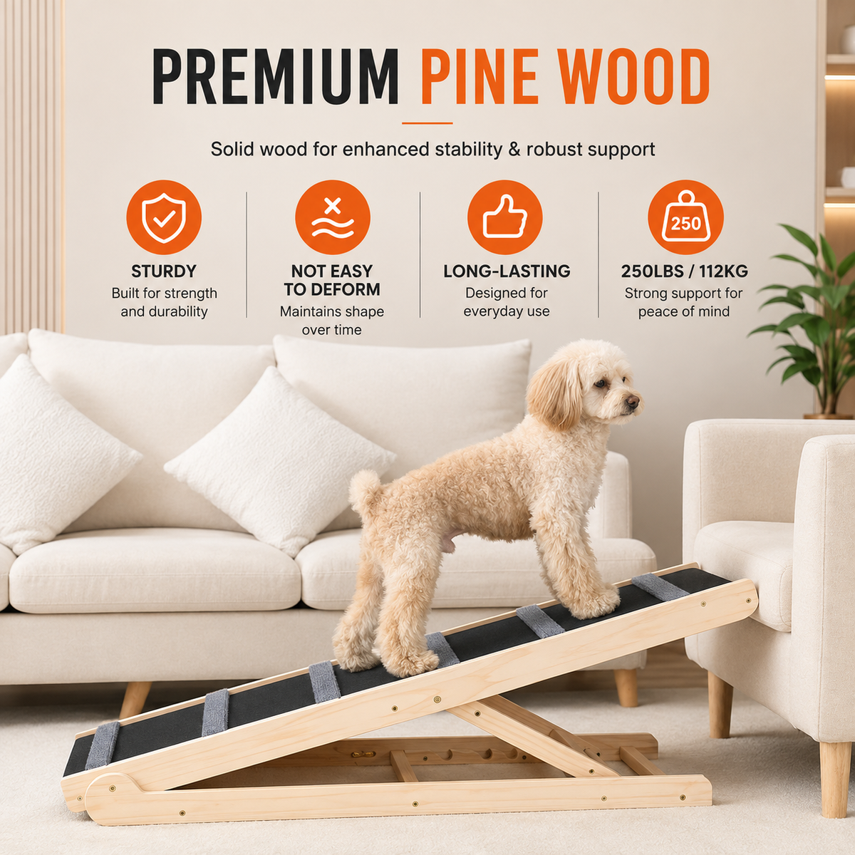 GentleRise™ Adjustable Pet Ramp