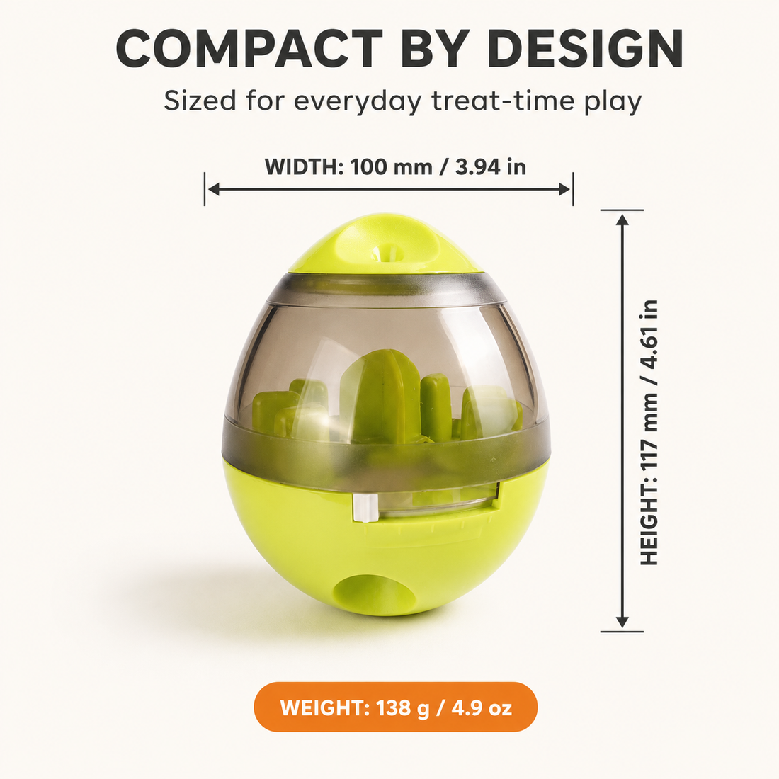 EggBounce™ Interactive Treat Puzzle & Slow Feeder