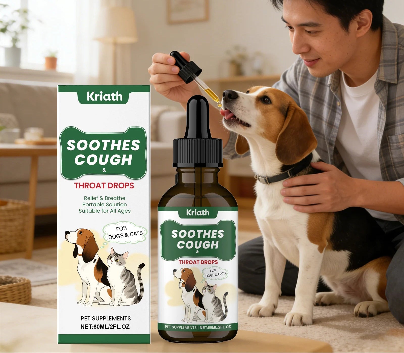 Herbal Throat Support Liquid for Dogs